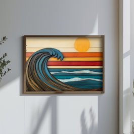 Wallity TUN120-L Pintura Decorativa Enmarcada Multicolor
